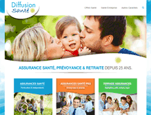 Tablet Screenshot of diffusionsante.com